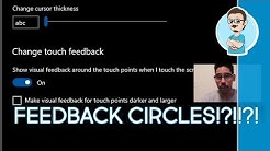Windows Tips and Tricks 2019 | Disable Touch Screen Feedback Circles in Windows 10! - Durasi: 0.56. 