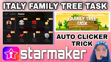 Starmaker Italy tree task || Starmaker Auto Clicker tricks || Starmaker free party room task ||
