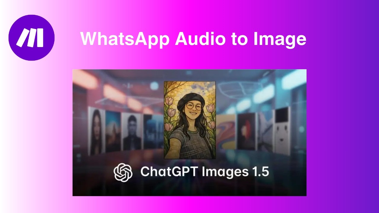 Make.com automation turning WhatsApp voice notes into Facebook ads with GPT-1.5