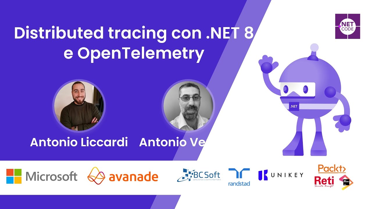 Distributed tracing con .NET 8 e OpenTelemetry - YouTube