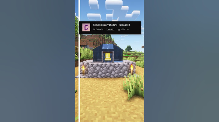 Minecraft Best Shaders Complementary vs Reimagined Voxels in Comparison #shorts
