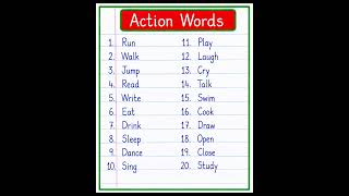 20 Action Words | Action Words | Improve Your English Vocabulary with Action Words   #actionwords