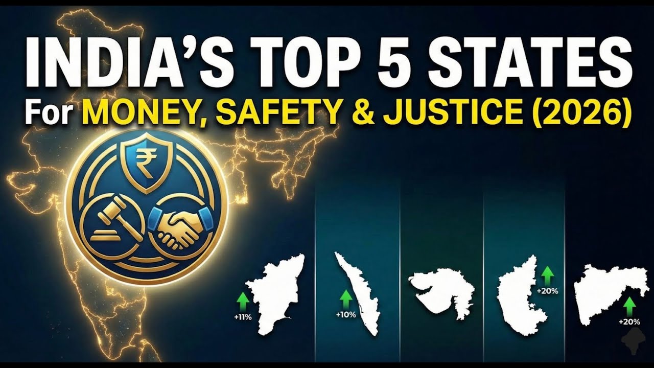 Which Indian State is Actually #1? Top 5 States in India | Ranked by Economy & Safety 2026