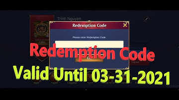 Trials Of Heroes | Redemption Code | Redeem Code | Valid Until 03-31-2021 | Trinh Nguyen