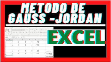 METODO DE GAUSS-JORDAN UTILIZANDO EXCEL PARA RESOLVER EJERCICIOS | 💥 ÁLGEBRA LINEAL💥 facil y rápido