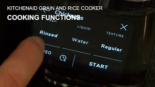 Cooking Functions on KItchenAid Grain and Rice Cooker
