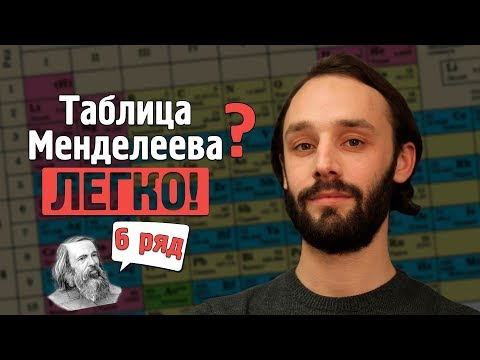 Как легко запомнить таблицу Менделеева при помощи технологий мнемотехники. 5 период, 6 ряд