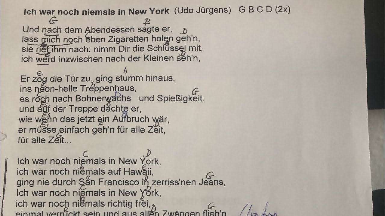 Ich War Noch Niemals In New York Text www.youtube.com