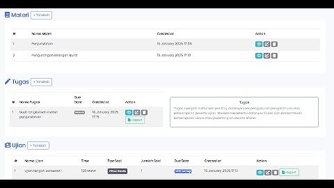 Aplikasi e Learning dan Ujian Online Berbasis Website Menggunakan Laravel 10