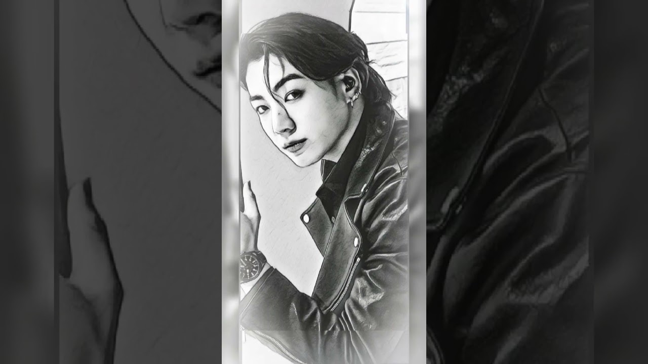 BTS jk hot sketch subscribe For more videos like and share armies 💜 support my channel