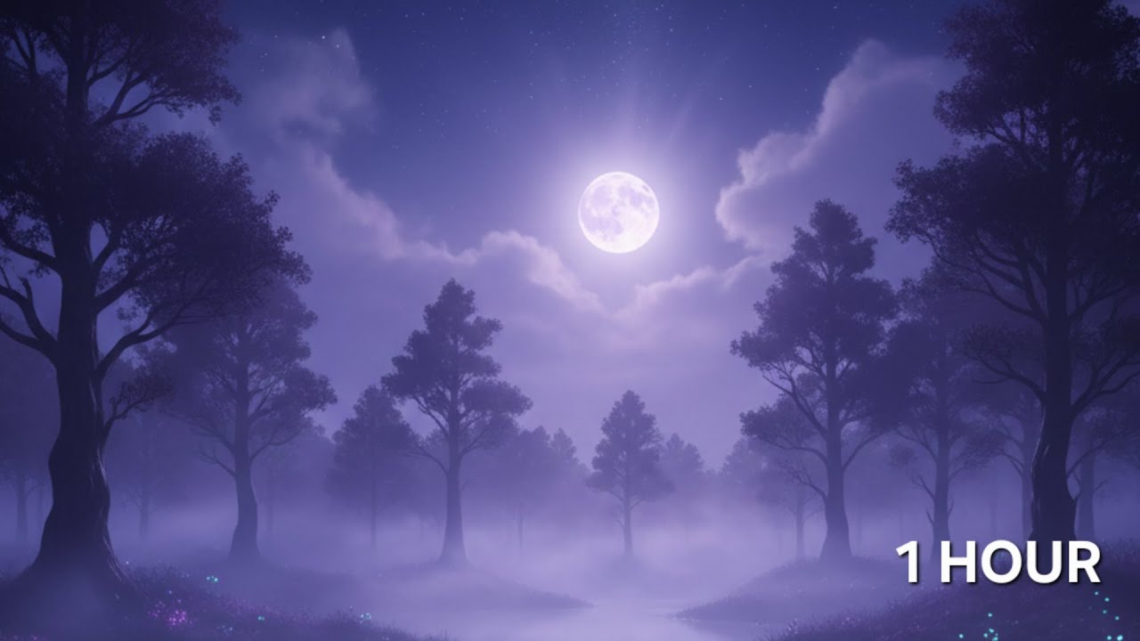 Purple Mist | 1 Hour Deep Sleep Binaural Beats (Delta Wave)