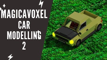 How to model a Car 2 | Magicavoxel Speed-Art