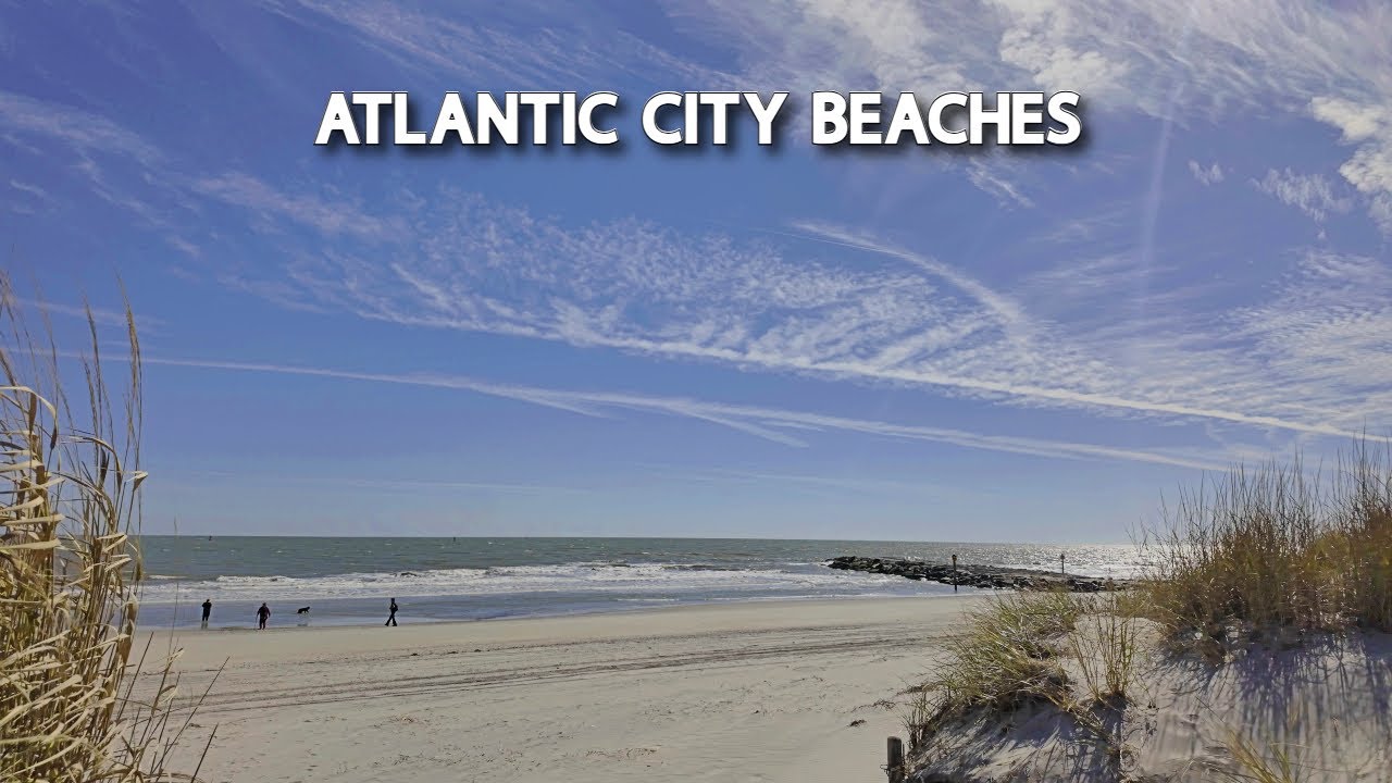 【4K】𝐖𝐀𝐋𝐊 🇺🇸 The Atlantic City Beaches in New Jersey 🎰💰🏖️
