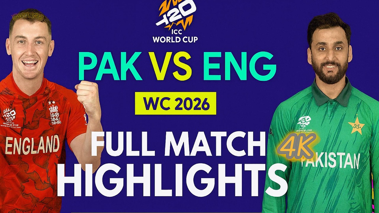 Pakistan Vs England Highlights ICC T20 world Cup Match 2026 | Pak Vs Eng Highlights