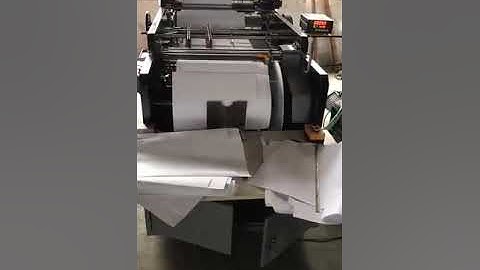 (ZD-520) CAI SHUN Machine for making large paper bag envelopesFast machine speed a Envelope paper