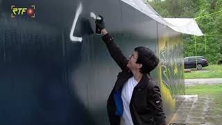 Legale Graffiti-Wand eingeweiht