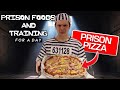 Only Eating Prison Foods For A Day + Charles Bronson Workout | RAMEN PIZZA CRUST!?