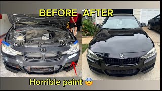 BMW 335i Full Wrap | Gloss Black Timelapse