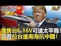 關鍵時刻精選│美售台F -16V可達太平島！川普拉台進南海抗中國！-馬西屏 施孝瑋 康仁俊 楊釗 李奇嶽