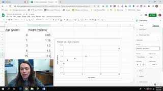 Graphing in Google Sheets (sci 10)