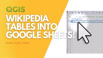 Import a Wikipedia table to Google Sheets in seconds