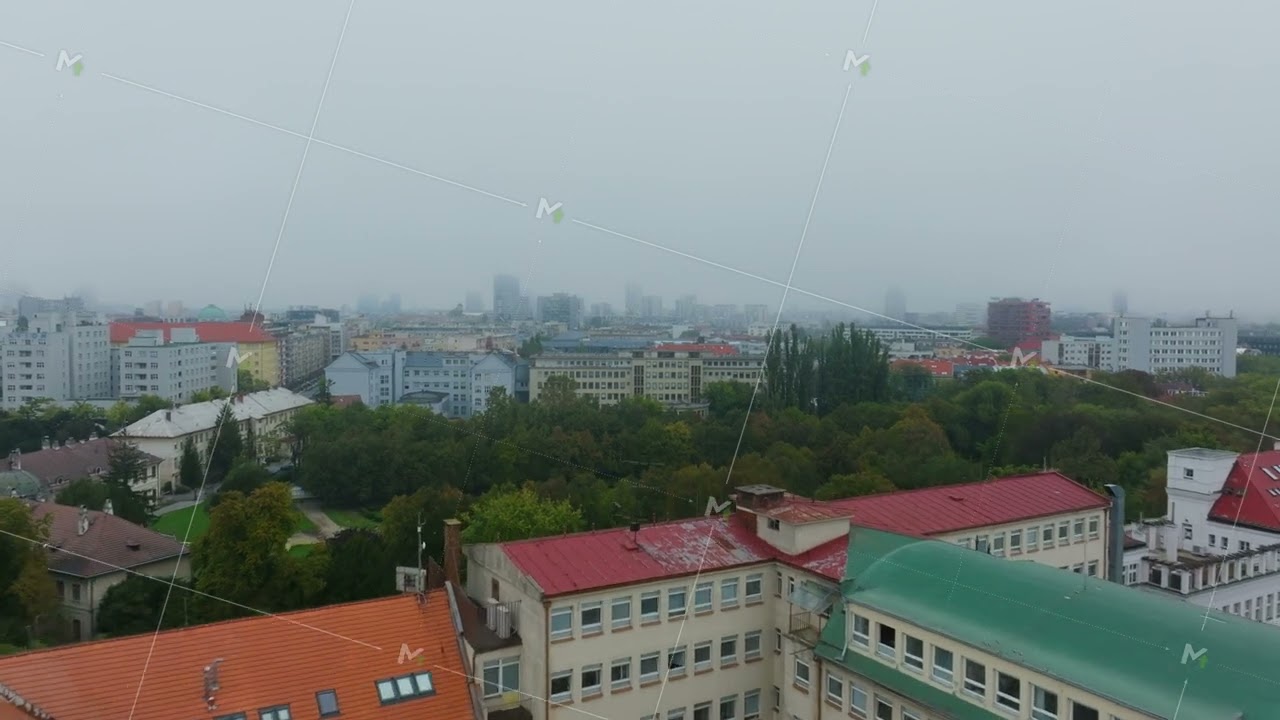 Aerial views highlight Brno, Czech Republic, featuring iconic red roofs and lush greenery. The