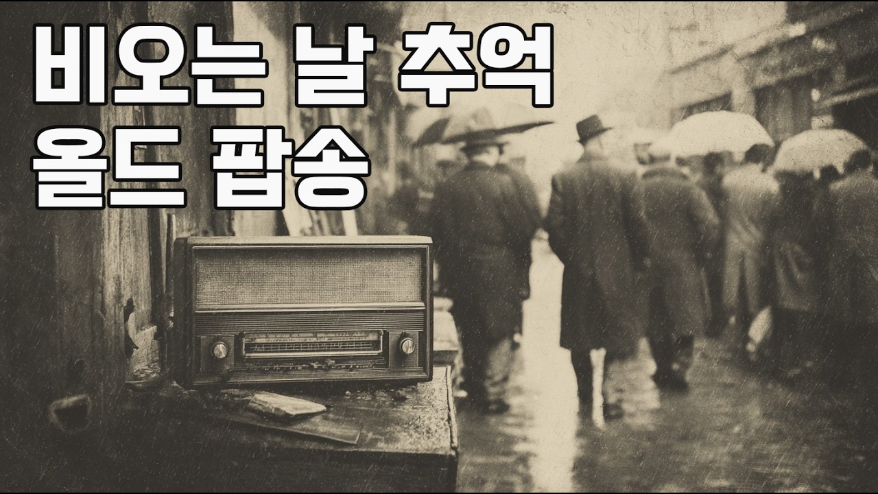 비오는 날 추억의 올드 팝송 LP 듣기 | 카페음악 올드팝 7080