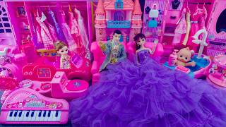 21 Minutes Satisfying Unboxing Barbie Princess Doll Pink Kitchen,Rock Bed PlaySet Review Toys｜ASMR