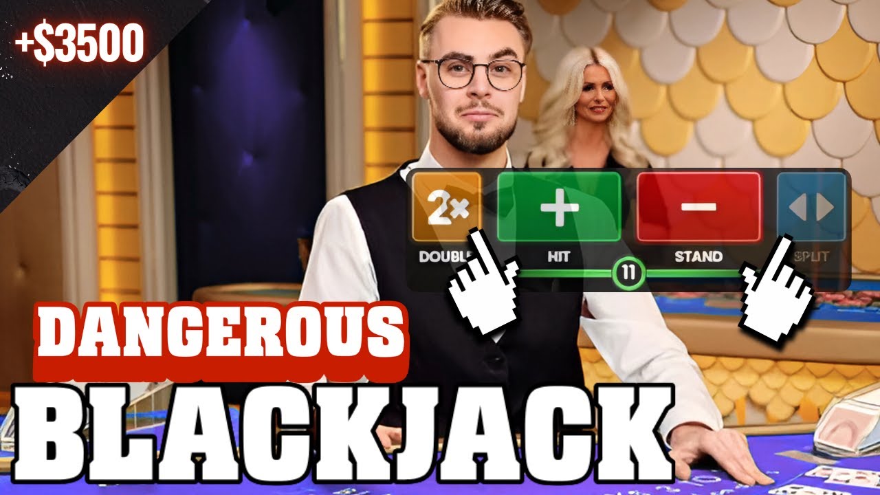 Taking the ULTIMATE risks - [HIGH RISK blackjack session] - YouTube