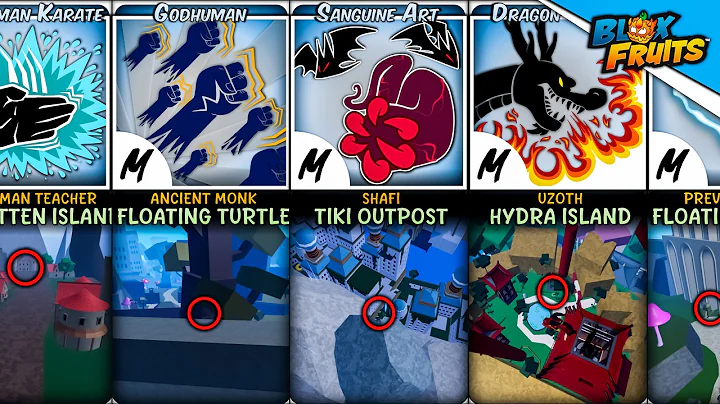 All Blox Fruits Fighting Style Location