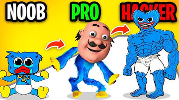 NOOB vs PRO vs HACKER | In Poppy Run 3D | All Levels Gameplay | B8 Gamer