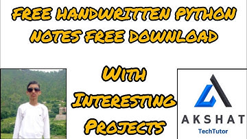 Free Handwritten Python Notes | Download Now Free 🆓
