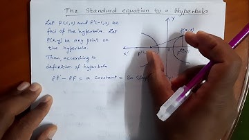 How to derive standard equation to a hyperbola/ Class 12/ Experience Maths