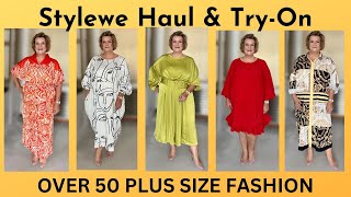 Stylewe Haul & Try On  Some Hits & Some Misses  Over 50 Plus Size Fashion
