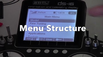 Jeti Menu Structure