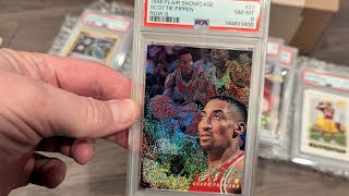 PSA Grade Reveal - Scottie Pippen Collection along with a few big pokemon cards