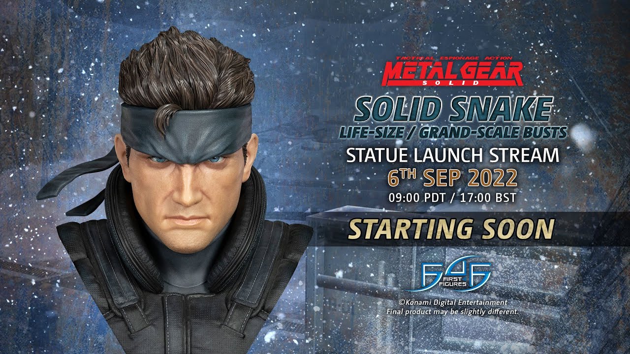 1/1 Scale Life-Size Bust : Solid Snake Metal Gear Solid 1/1 Life-Size Bust  by First 4 Figures