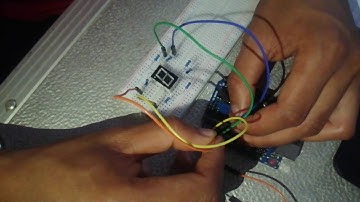 ออกแบบโปรแกรมควบคุมวงจรนับเลขตั้งแต่0-9แสดงผ่านจอLED แบบ7-Segmentsด้วยไมโครคอนโทรเลอร์Arduino UNO