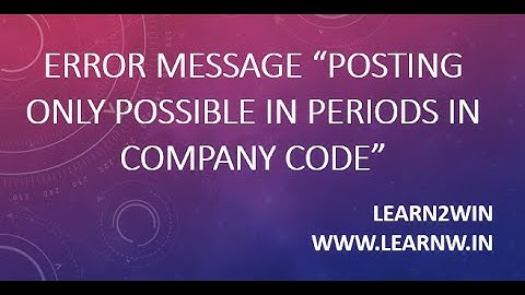 Posting only possible in periods in company code error message | posting period error in sap | mmpv