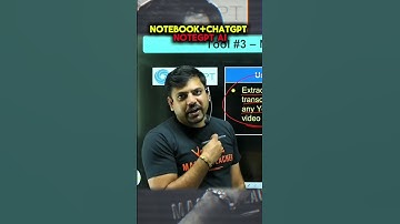 AI TOOL NOTEBOOK + CHATGPT is NOTEGPT 🔥 #ai #aitools #chatgpt #VED #iit #iitjee #futureai