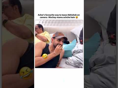 Asher’s way of teasing Abhishek Malhan 🤭 #triggeredinsaan #fukrainsaan #funny