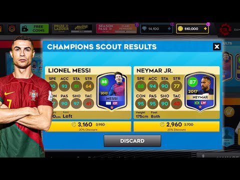 Ronaldo Dream Team In Dls With 510,000 Coins &14,000 Daimonds - Dls Part 2
