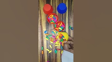 ASMR🌈🌈🌈❤️ With colorful Beads | RELAXING COMPILATION |#asmr #shortsfeed #foryou #satisfying