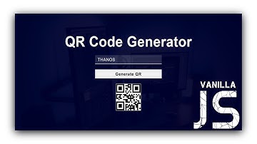 Pure JS QR Code Generator | QR Code Generator Tutorial | Vanilla JS Examples