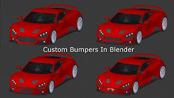Custom Bumpers / Aftermarket Car Parts in Blender