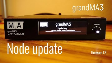 grandMA3 Node - Software update