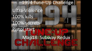 Doom II: 1994 Tune-up Community Project - Map18: Subway Redux (Ultra-Violence 100%)