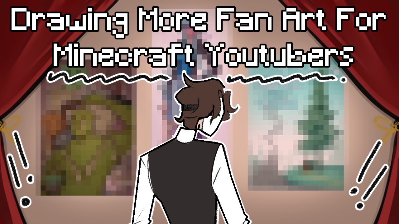 Drawing More Fan Art For Small Minecraft Youtubers - YouTube