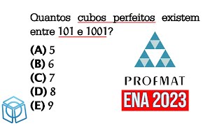 Profmat ENA 2023 gabarito cubo perfeito Q 29