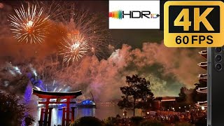 Disney World EPCOT fireworks show shot on Samsung Galaxy Z Fold 5 in 4K@60FPS, HDR10+